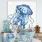 Designart - Blue Deep Sea X - Coastal Gallery-wrapped Canvas